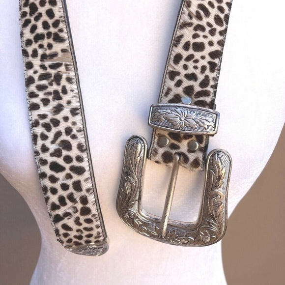 Leopard Print Belt with Silver Buckle main image 9